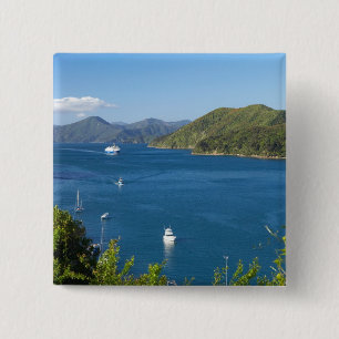 Picton Harbour, Marlborough Sounds, South 15 Cm Square Badge