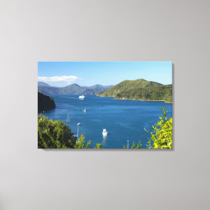 Picton Harbour, Marlborough Sounds, South Canvas Print