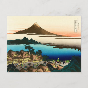 Pictorial Envelope 36 Views of Mount Fuji, Hokusai Postcard