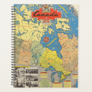 Pictorial Map of Canada - Landmarks Planner