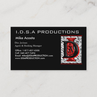 Picture 002, I.D.S.A PRODUCTIONS , Mike Acosta ... Business Card