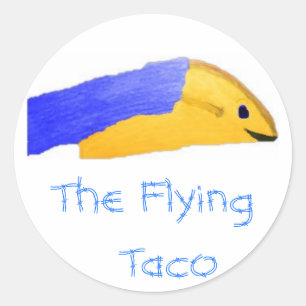 Picture 73, The Flying  Taco Classic Round Sticker