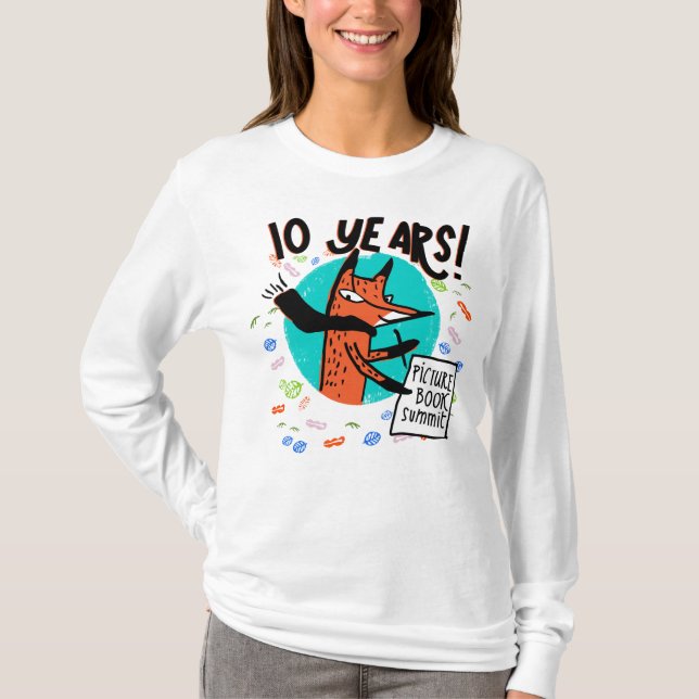 Picture Book Summit 10 Year Long Sleeve T-Shirt (Front)