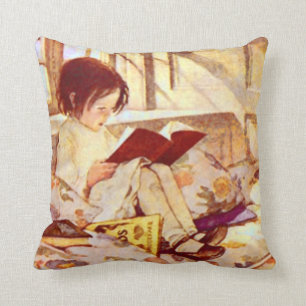 Picture Books in Winter Cushion