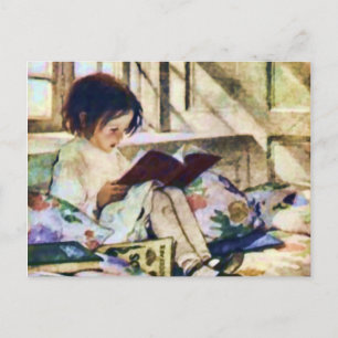 Picture Books in Winter Postcard