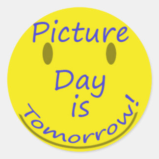 Picture Day Classic Round Sticker