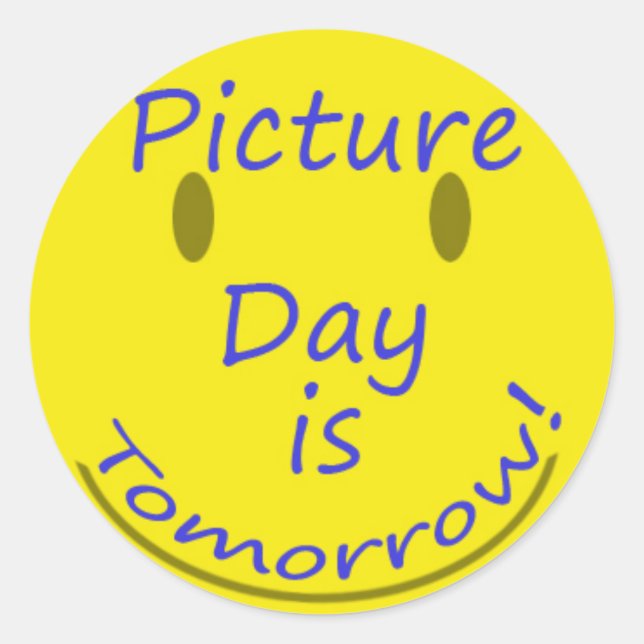 Picture Day Classic Round Sticker (Front)