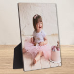Picture Frame Easel Back Frameless Photo Holder<br><div class="desc">Tabletop plaque with a built-in easel features your favorite photo put directly on the hardboard panel for a stunningly crisp image with an easy wipe clean surface. Great as a gift or to display your favorite photo in your home. TIP: If using square plaque, crop your photo to square BEFORE...</div>