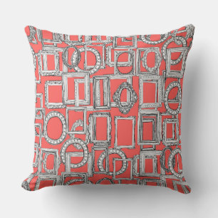 picture frames aplenty coral cushion