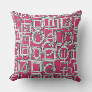 picture frames aplenty fuchsia pink cushion