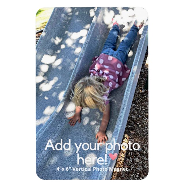 "Picture It" Personalised Photo Magnet (Vertical)