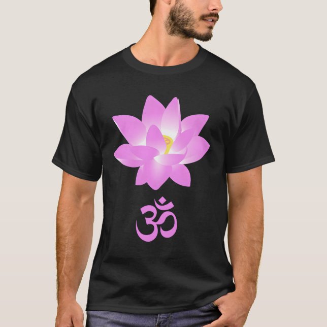 Picture Of A Pink Lotus Flower T-Shirt (Front)
