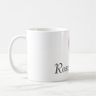 Picture of a rose flower round cushion coffee mug
