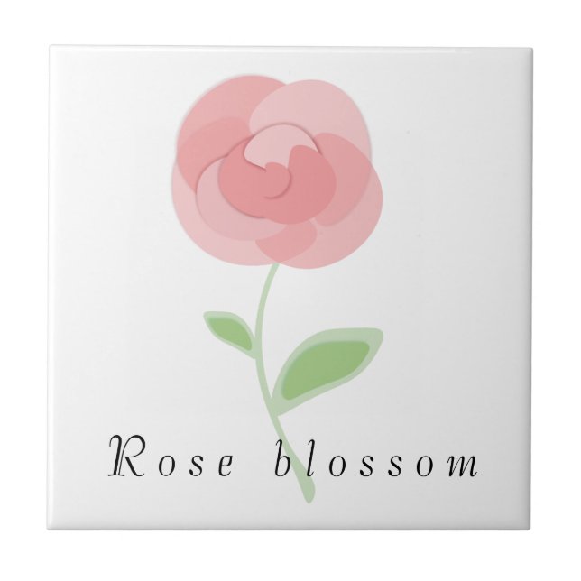 Picture of a rose flower round cushion coffee mug  tile (Front)