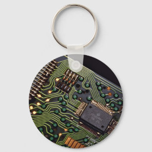 Picture of Circuit board from pocket calculator Key Ring