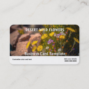 Picture of Desert Wild Flowers Business Card