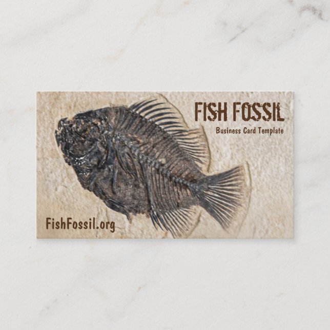 Picture of Fish Fossil Business Card (Front)