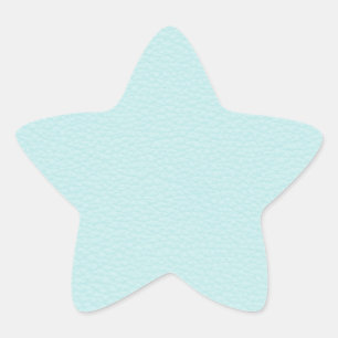 Picture of Light Turquoise Leather. Star Sticker