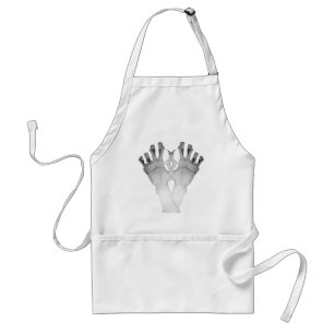 picture of monster hands for halloween standard apron