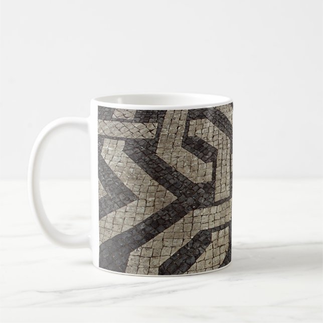 Picture of Mosaic, Lisbon, Portugal Coffee Mug (Left)
