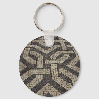 Picture of Mosaic, Lisbon, Portugal Key Ring