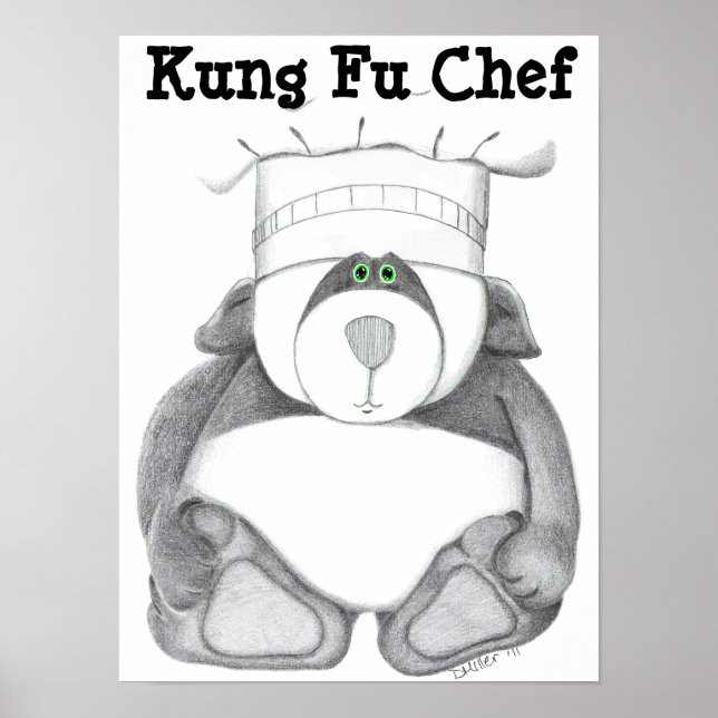Picture of Panda Bear Chef Poster (Front)