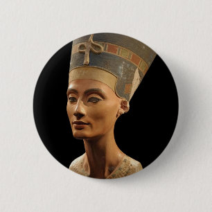 Picture of the Nefertiti Bust in Neues Museum 6 Cm Round Badge