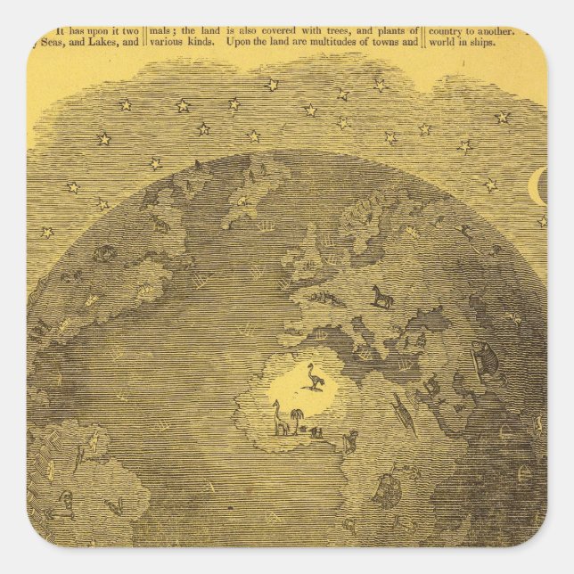 Picture of the World Square Sticker (Front)