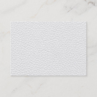 Picture of White Leather. Business Card