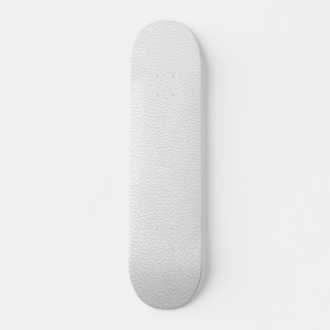 Picture of White Leather. Skateboard (Front)