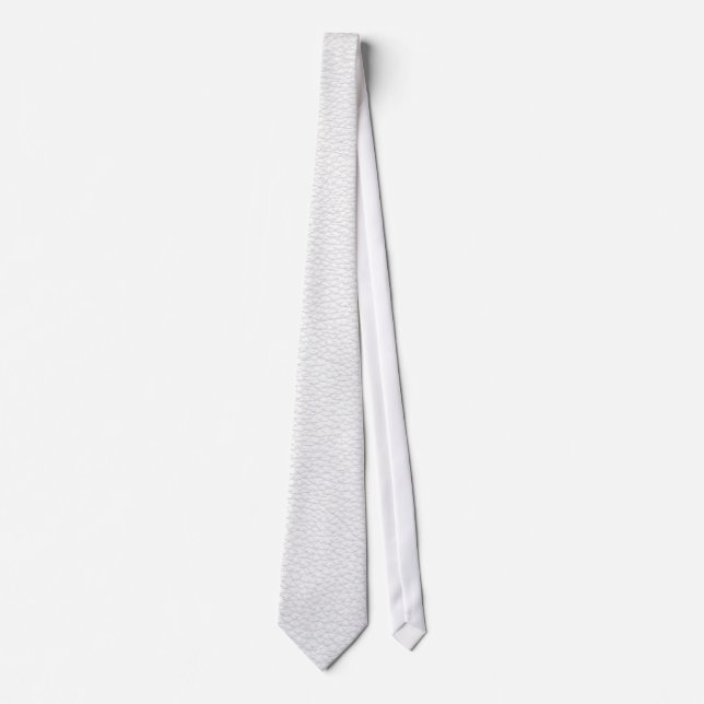 Picture of White Leather. Tie (Front)