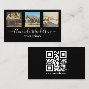 Picture or Logo QR code photo Business Card