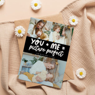 Picture Perfect Black Photo Valentines Day Holiday Card