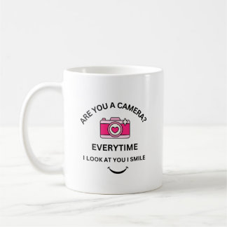 Picture Perfect Love Pink Camera Design Cute Gift Coffee Mug