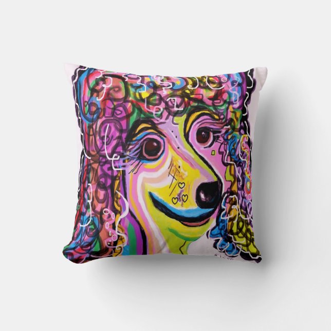 Picture Perfect Poodle Cushion (Front)