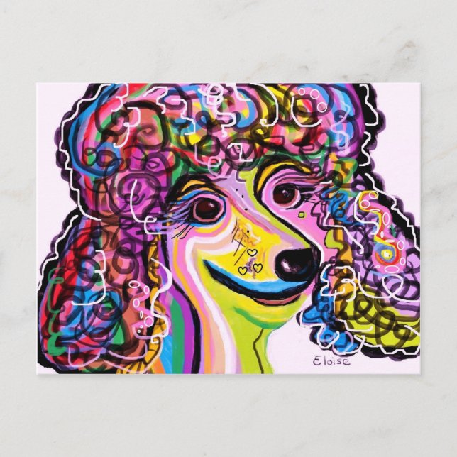 Picture Perfect Poodle Postcard (Front)