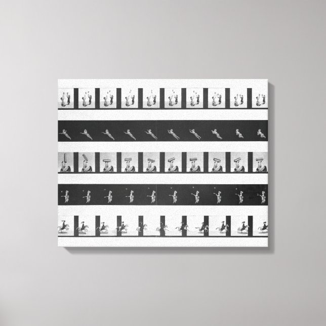 Picture strips for a praxinoscope canvas print (Front)