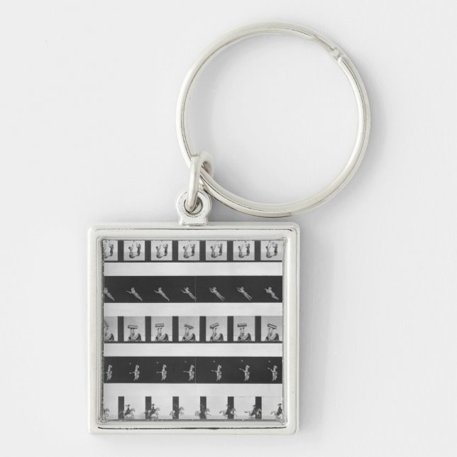Picture strips for a praxinoscope key ring (Front)