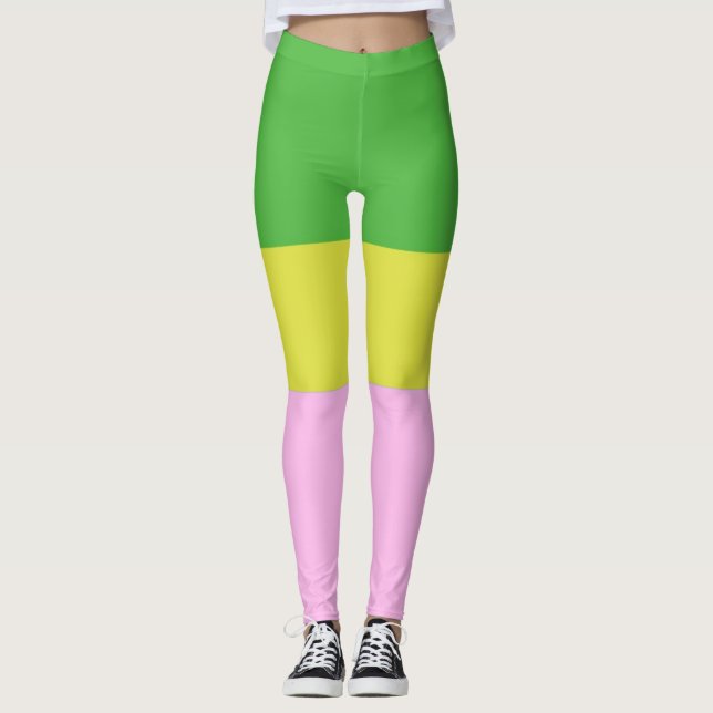 picture three colours art leggings (Front)