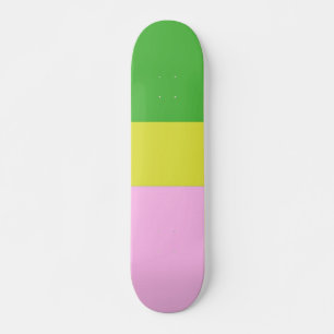 picture three colours art skateboard