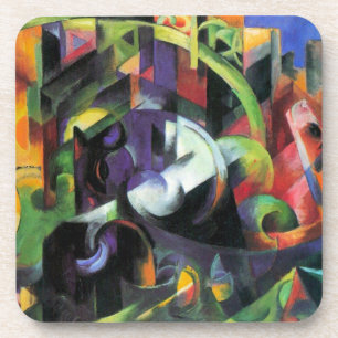 Picture with Cattle by Franz Marc, Vintage Art Coaster