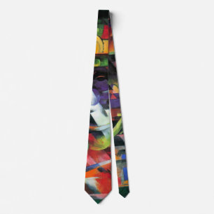 Picture with Cattle by Franz Marc, Vintage Art Tie