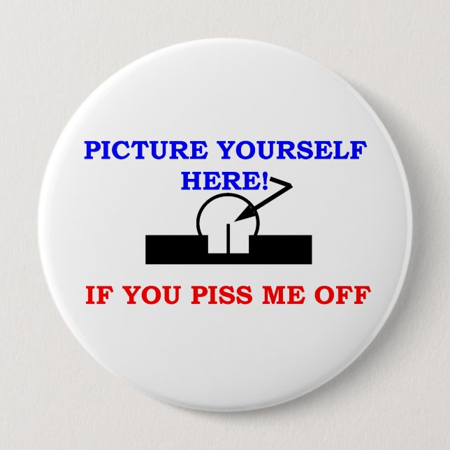PICTURE YOUR SELF 10 CM ROUND BADGE (Front)