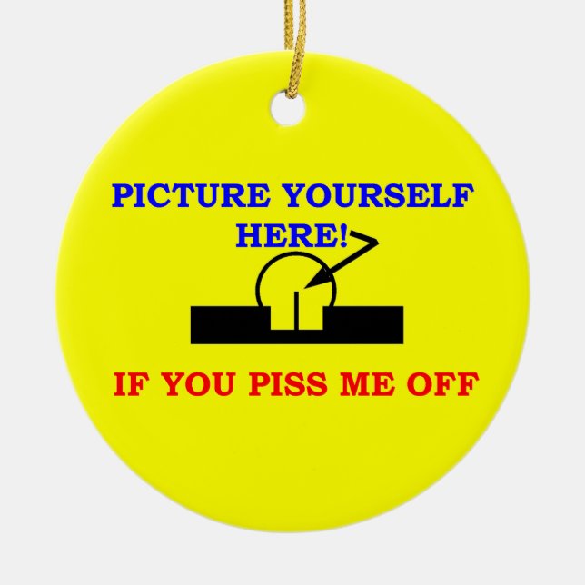 PICTURE YOURSELF CERAMIC TREE DECORATION (Front)