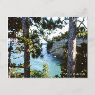 Pictured Rocks, Michigan Munising Lake Superior Postcard