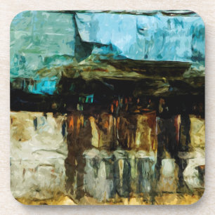 Pictured Rocks National Lakeshore Abstract Coaster