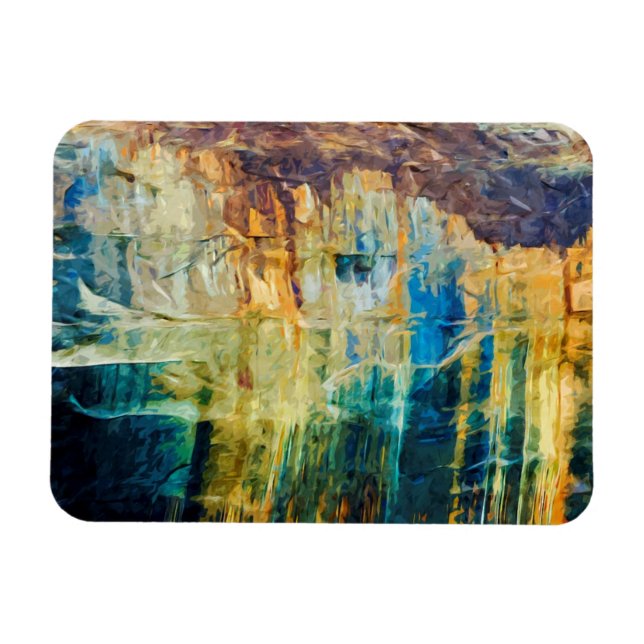 Pictured Rocks National Lakeshore Abstract Magnet (Horizontal)