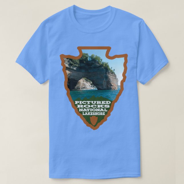 Pictured Rocks National Lakeshore arrowhead T-Shirt (Design Front)