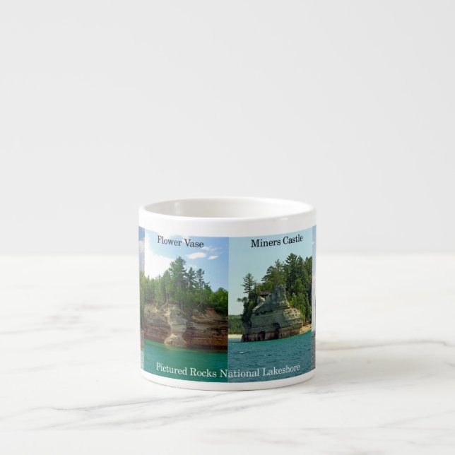 Pictured Rocks National Lakeshore espresso mug (Front)