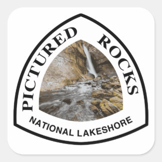 Pictured Rocks National Lakeshore Square Sticker